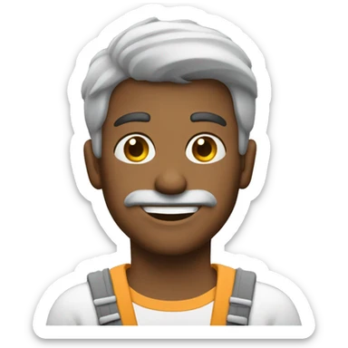 homem tirando uma foto sticker