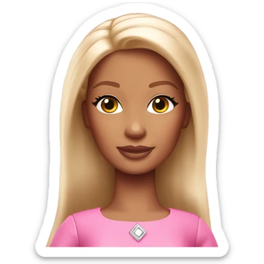 Light pink house Barbie  sticker