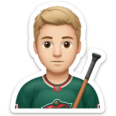 Minnesota Wild hockey full player  sticker