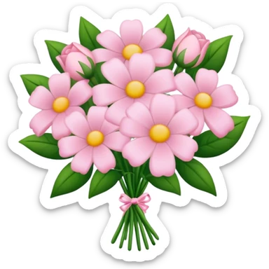 Light pink bouquet of flowers sticker