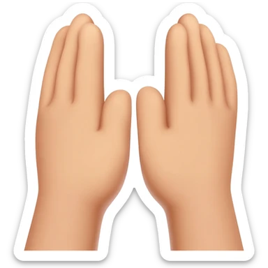 Hands held above head sticker