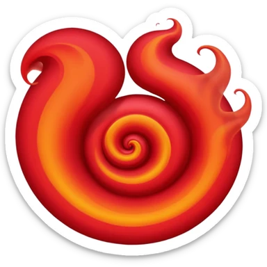 🌌 in red  sticker