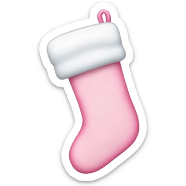 Pink Christmas stocking  sticker