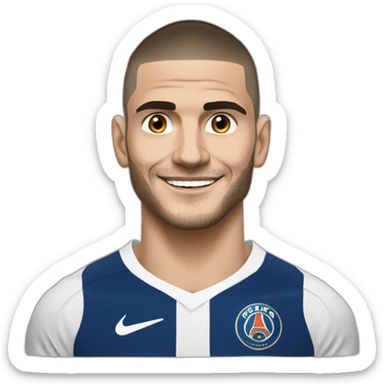Icardi célèbre main ouverte derrière oreille sticker