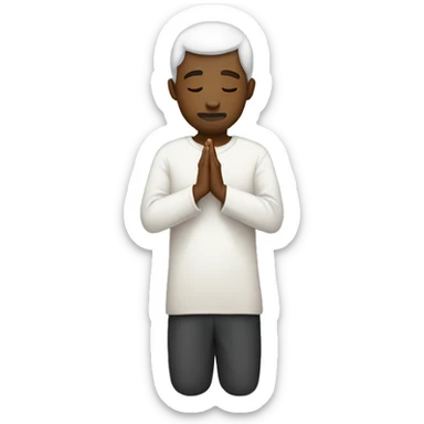 Man praying , show full body sticker