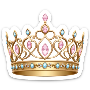 light pink tiara sticker