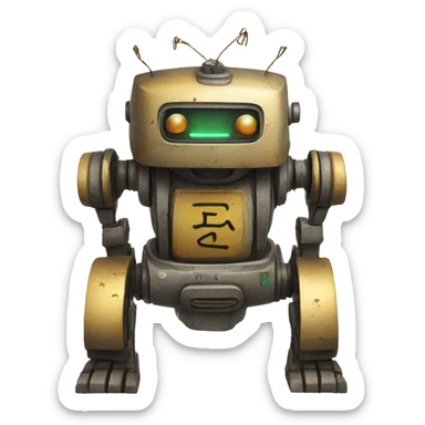 Nanxing robot style inscription sticker