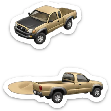 2003 Toyota Tacoma ext cab 2wd with sand paint sticker