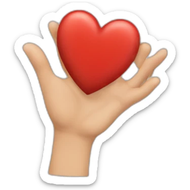 Mains qui font un coeur sticker