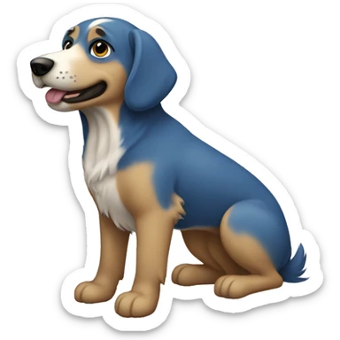 Perro azul sticker