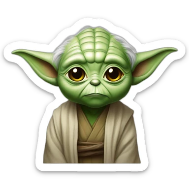 Yoda lottery sticker