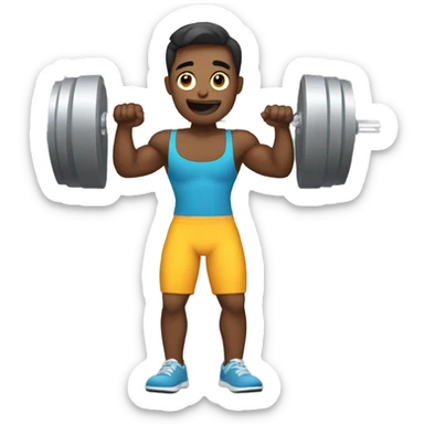 lifts weights sticker