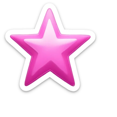 Pink star  Border  sticker