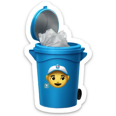 Napoli FC trash can sticker