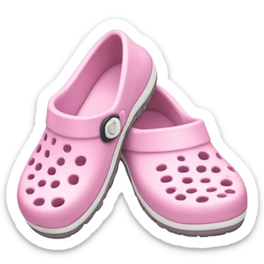 Light pink crocs shoe sticker