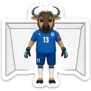 Goalie Wildebeest sticker