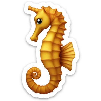 The Iphone seahorse sticker
