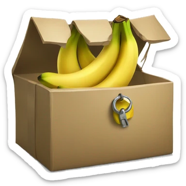 Banana locked in case  sticker
