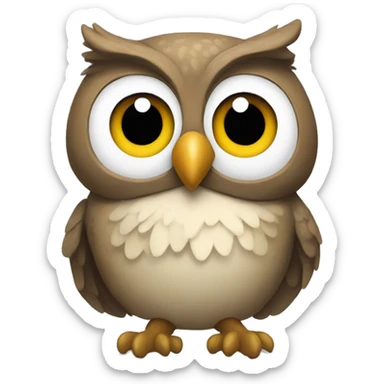 owl who tell a story sticker
