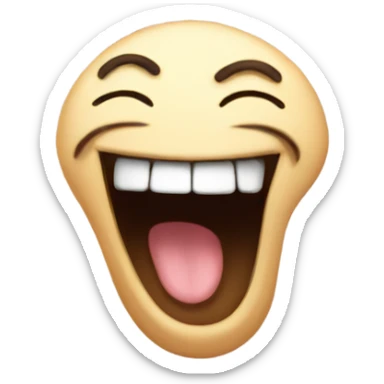 Doodle laughing  sticker