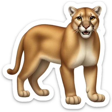 Mountain Lion Full Body sticker