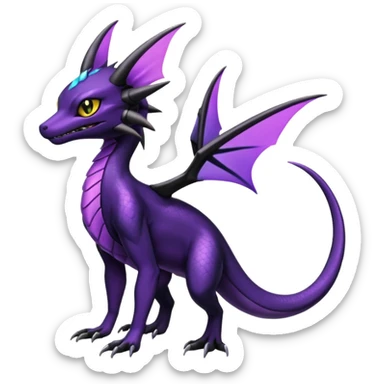 Shiny Salandit-Noivern-Umbreon-Hybrid (Full body) sticker