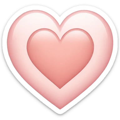 Light Rosé heart  sticker