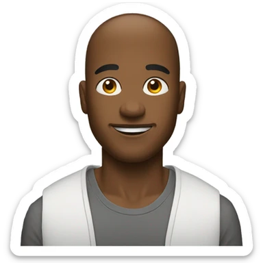 Show me a guy named motaaz who is a black man sticker