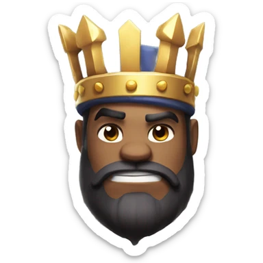 clash royale king heheheha sticker