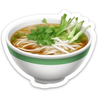 Bowl of pho sticker