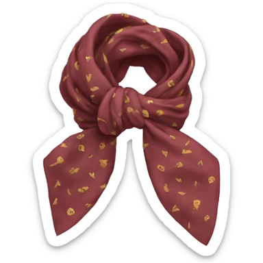 bow scarf sticker