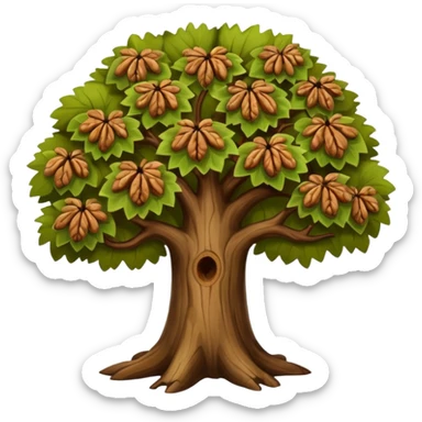 walnut tree sticker