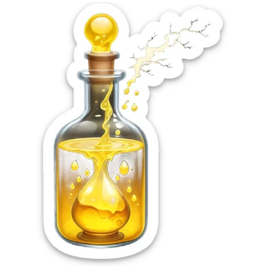 yellow potion and thunder sticker