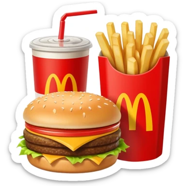 1990’s McDonald’s meal sticker