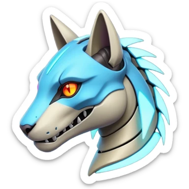 Pretty Cyberpunky Cool Marowak-Feline-hybrid sticker