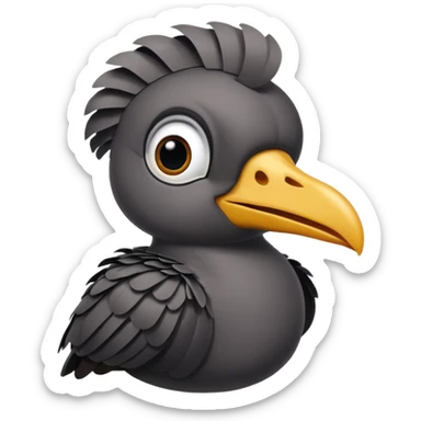 Umbrella bird sticker
