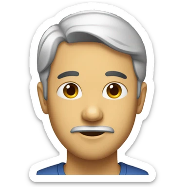 persoa pensando o preguntando sticker