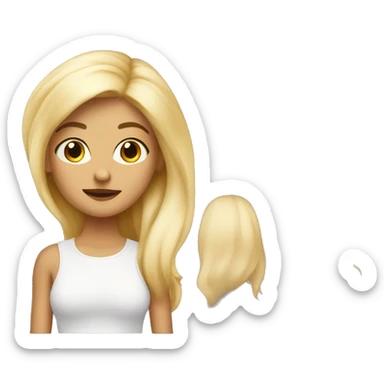 Blondie liter girl sticker