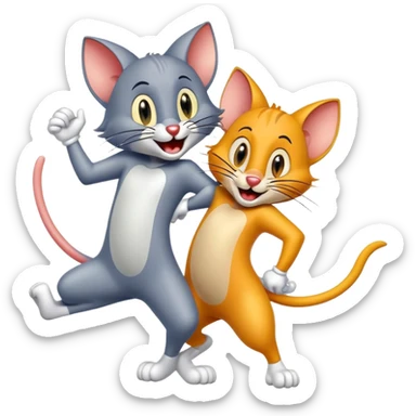 Tom and jerry sticker