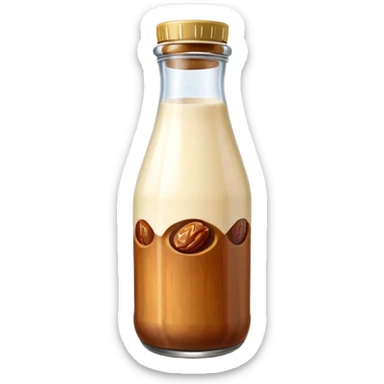 dates milk in a bottle sticker