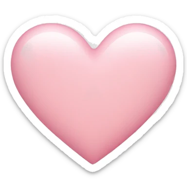 Light pink heart sticker