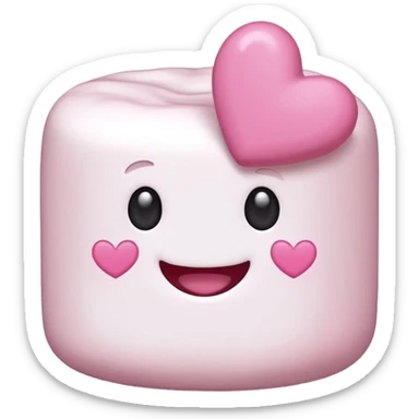 Marshmallow in love sticker
