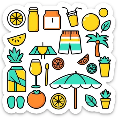 summer vibe sticker