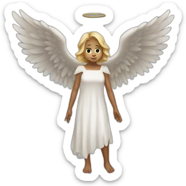 Fallen angel sticker