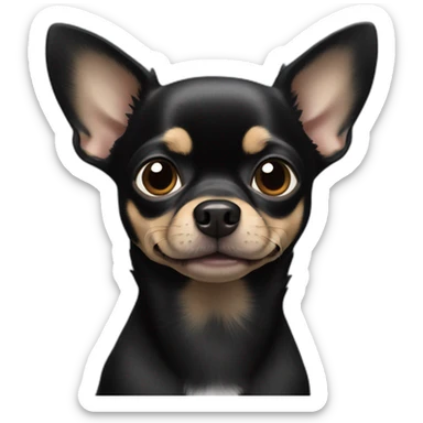 All Black Chihuahua sticker