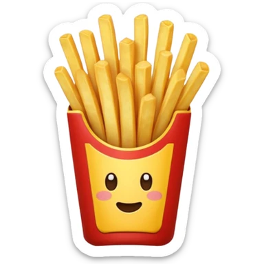 make french fries sticker