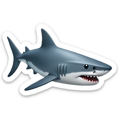 Shark with a top hatsxgoinuwsnjxevhdevhewv sticker