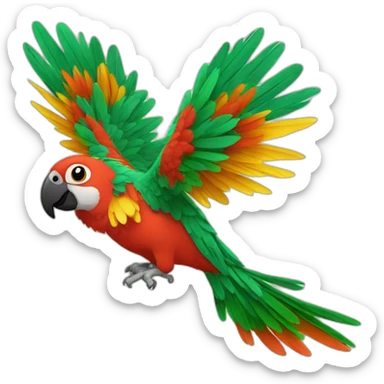 fiesta-parrot sticker