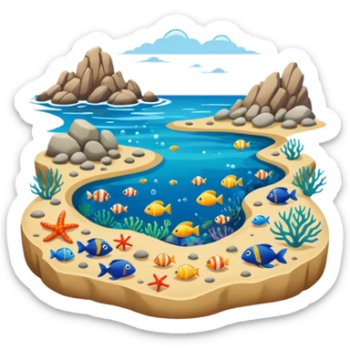 Tide pool sticker