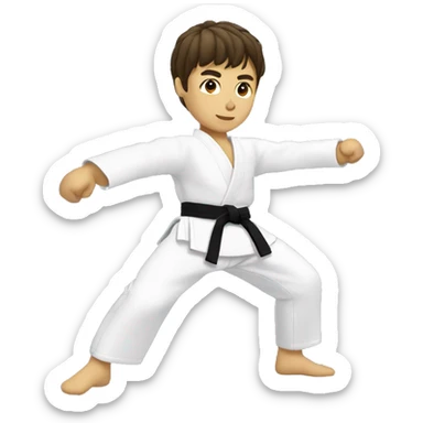 taekwondo kick sticker
